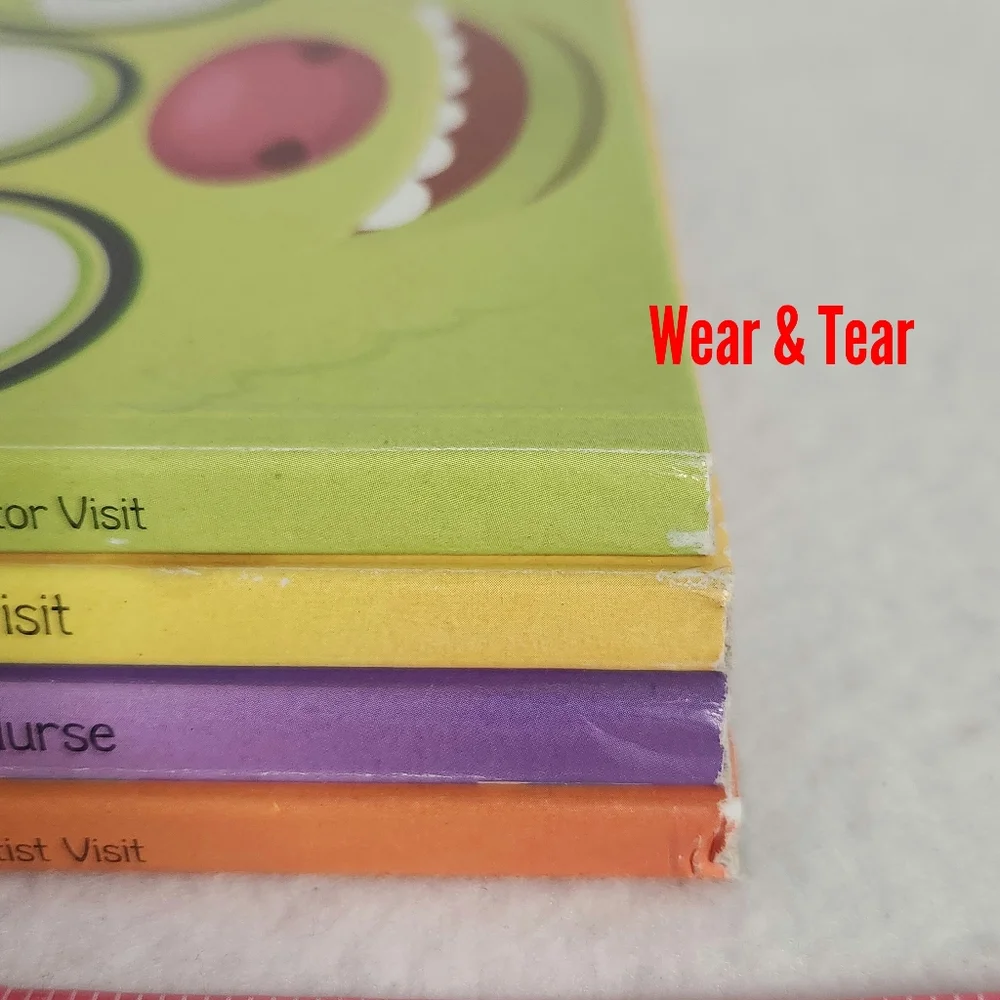 4-Pack Book Bundle Set My Doctor Visits The Big Family Series Books For Children